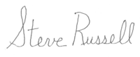 steve russell signature